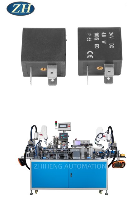 Solenoide balbula bobina probak eta inprimatzeko makina lerroa